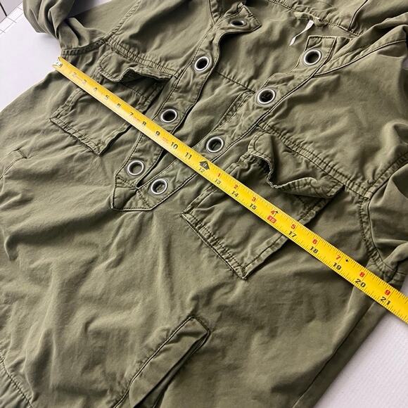 Free People Safari Pull Over Jacket Green Women Size XS Oversized - Picture 6 of 8